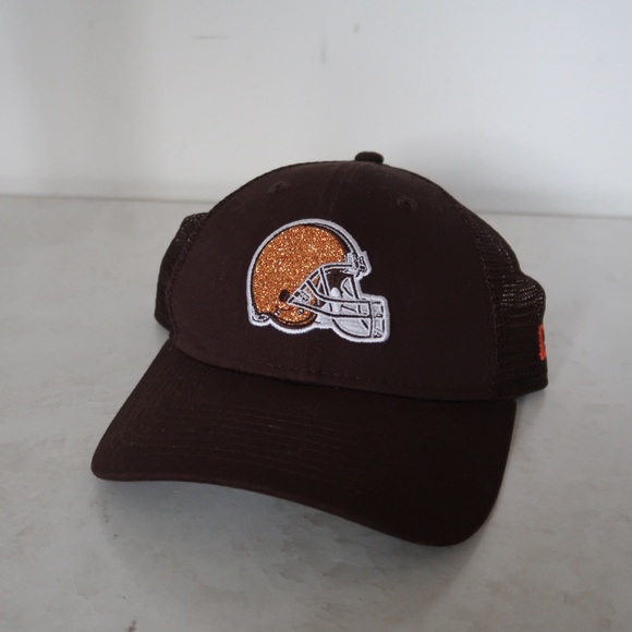 New Era Cleveland Browns Brown Logo Spark 9Forty Women’s Adjustable Hat - Picture 1 of 6